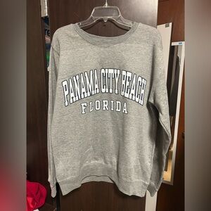 CO Gray Panama City Beach Florida Crewneck Sweatshirt